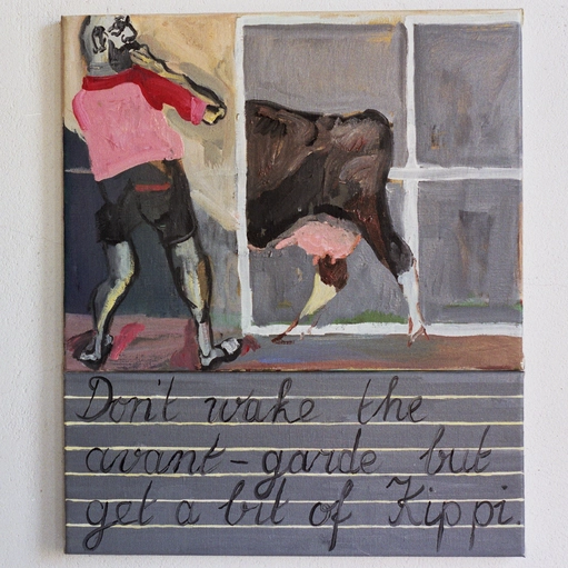 The Favourites Series (Kippenberger), oil on linen, 45 x 53 cm.