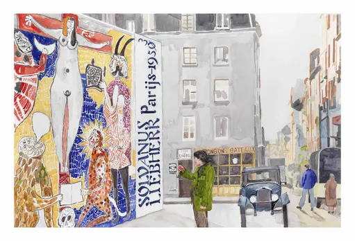 Lucebert in Paris, 1950